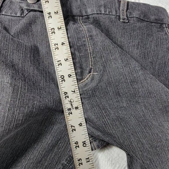 Neva jeans black washed‎ stretch wide leg loose fit size on tag 13 Style #YBS617 - Picture 10 of 15